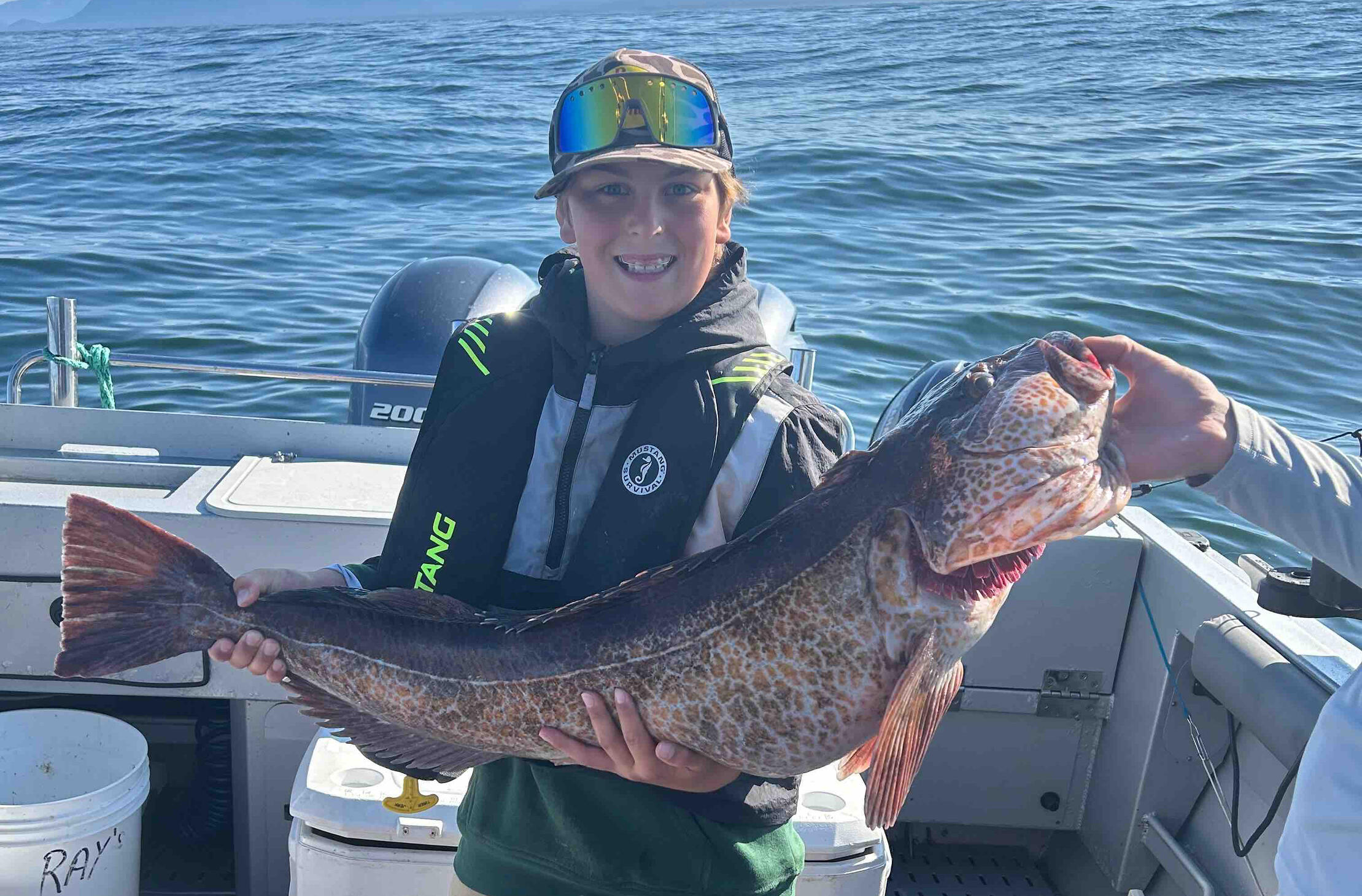 Nate with Lingcod