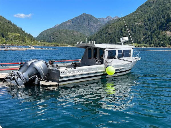Our boat at dock